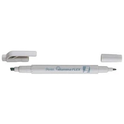 Imagen de Pentel Illumina Flex SLW11P Lote de 10 subrayadores doble punta pastel, color gris