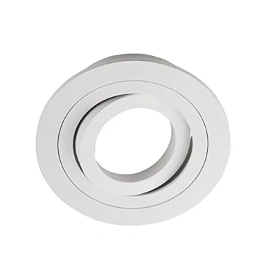 Imagen de wonderlamp 1 Unidad Foco empotrable Classic Redondo con Portalámparas GU10, Ángulo basculación 30, 230V, Diametro 9.3 x 2.5 cm, Blanco