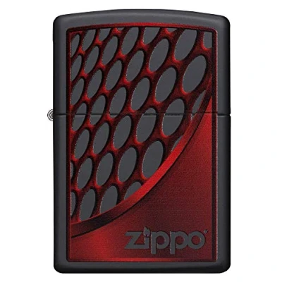 Imagen de Zippo Red and Chrome Mechero de Gasolina en Color Rojo y Cromo, latón, Aspecto Acero Inoxidable, 1 x 6 cm