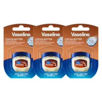 Imagen de Vaseline Lip Therapy Cocoa Butter, bálsamo labial nutritivo para una hidratación óptima, (Cocoa Butter (Pack de 3))
