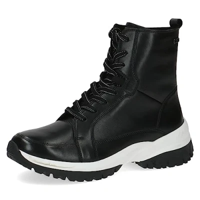 Imagen de CAPRICE 9 26259 41, Botines planos con cordones para Mujer, Negro (Black Nappa), 36 EU