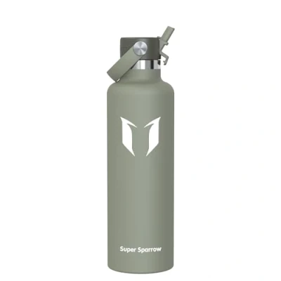 Imagen de Super Sparrow Botella Agua Acero Inoxidable Termica 1000ml Termo Sin BPA, Vacío, para Deporte, Viaje, Escuela, Exterior, Oficina, Hogar