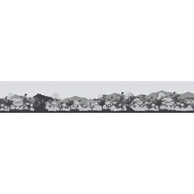 Imagen de SORREISA gris Cenefa adhesiva de 15 x 300 cm, color