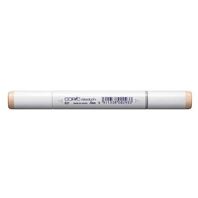 Imagen de Copic Sketch E21, Sol suave, rotulador doble con punta de anchura media y pincel.