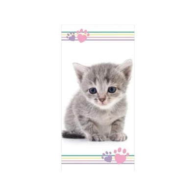 Imagen de APTEX Toalla de Baño Playa con Gato 70 x 140cm