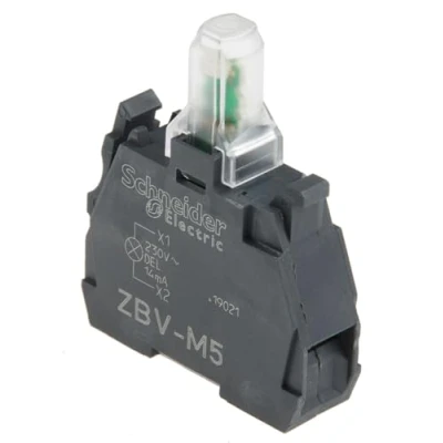 Imagen de Schneider Electric ZBVM1 Bloque Luminoso, Ø 22, LED Integral, 230 240 V Blanco