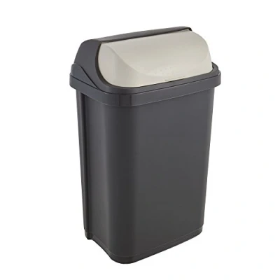 Imagen de Keeeper Cubo de Basura con Tapa Deslizante, 25 l, Rasmus, Gris (Graphite)