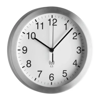 Imagen de TFA 98.1091 Reloj de Pared controlado por Radio, Color Plateado