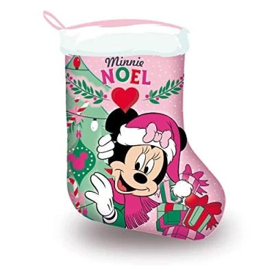 Imagen de ARDITEX WD14008 Calcetín de Navidad Papa Noël 42x32cm Disney Minnie