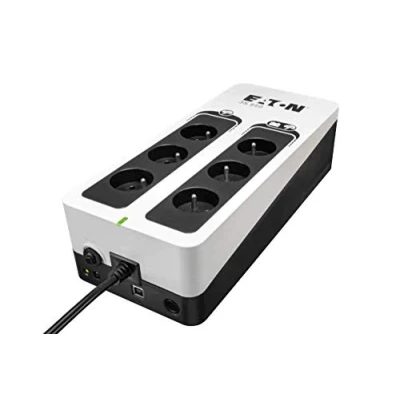 Imagen de Eaton 3S 550 FR Off Line UPS 3S550F Sistema de alimentación ininterrumpida SAI 550VA (6 Salidas Tipo FR) Negro y Blanco
