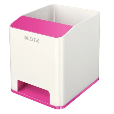 Imagen de Leitz Cubilete Sound, Amplificador de sonido para teléfono, Blanco/Rosa metalizado, WOW, 53631023