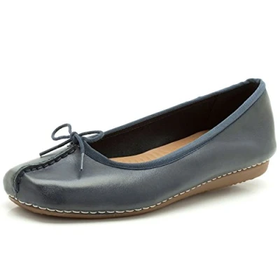 Imagen de Clarks Freckle Ice, Bailarinas Mujer, Navy Leather, 38 EU