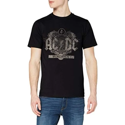 Imagen de AC/DC Black Ice Camiseta, Negro, M para Hombre
