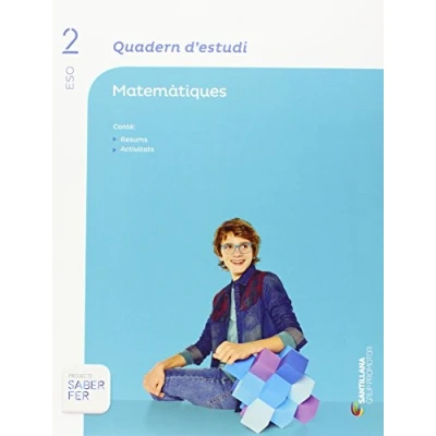 Imagen de QUADERN D&#039;ESTUDI MATEMATIQUES 2 ESO SABER FER 9788490476987 (SABER HACER)