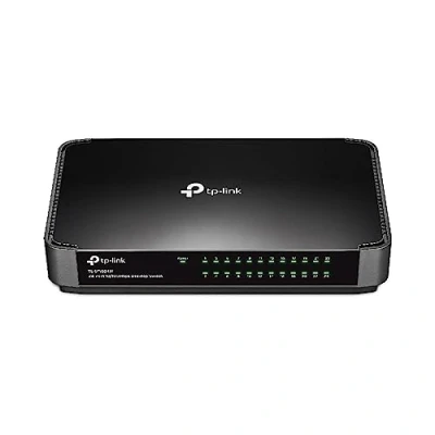 Imagen de TP Link TL SF1024M Conmutador Fast Ethernet de 24 Puertos (10/100 Mbps, Divisor Escritorio, Concentrador Ethernet, Plug and Play, Bastante sin Ventilador)