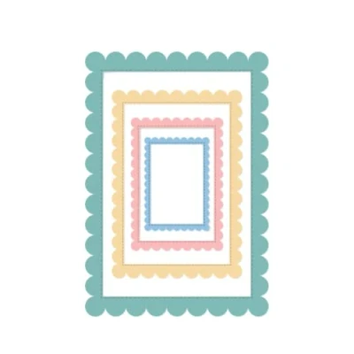 Imagen de Craftelier Set de Troqueles Esenciales para Creaciones Scrapbooking y Manualidades Forma Marcos Tamaño Aproximado los entre 6,1 x 4,2 cm 17,2 11,9
