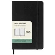 Imagen de Moleskine Weekly Planner, Agenda Semanal con Espacio para Notas 12 Meses 2025, Tapa Blanda y Cierre Elástico, Color Negro, Formato Bolsillo 9x14 cm