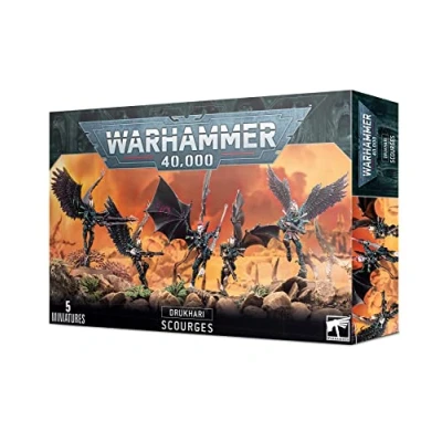 Imagen de Games Workshop Miniatura Drukhari Scourges, Color Negro (99120112029)