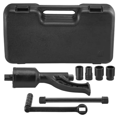 Imagen de VEVOR Llave Multiplicadora de Par 25,4 mm Relación 1:64 Multiplicador Fuerza con 4 Vasos Caja Acero Aleación para Quitar Tuercas Rueda Coche Taller Garaje