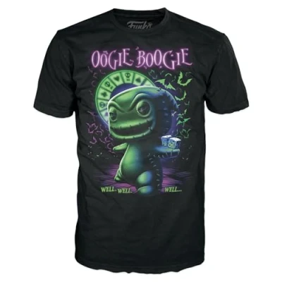 Imagen de Funko Boxed tee: The Nightmare Before Christmas Oogie Large (L) Disney Camiseta, Franela Ropa Idea Manga Corta para Adultos Hombres y Mujeres Mercancia Oficial