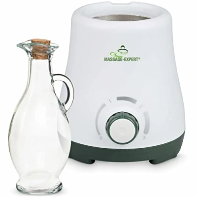 Imagen de Calentador de aceite masaje con jarra cristal, Calienta el agradablemente en solo 5 minutos, Calentamiento continuo 0 a 100 C.