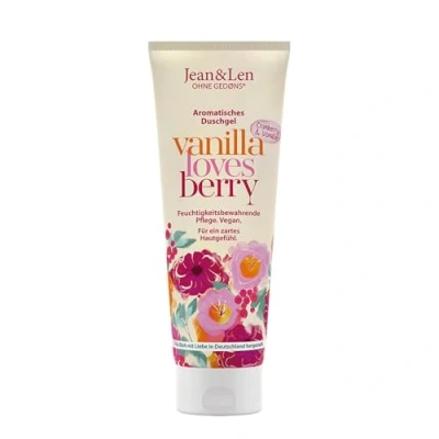 Imagen de Jean&amp;Len Gel de ducha con arándanos y vainilla, pH optimo para la piel, una experiencia revitalizante, extracto piel suave, 250 ml