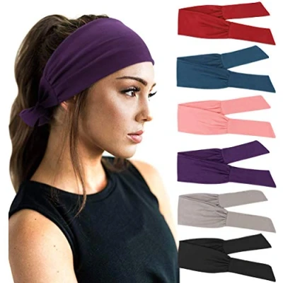 Imagen de DRESHOW 6 Piezas Diadema para Mujer Yoga Correr Diademas Deportes Entrenamiento Bandas el Cabello Lindo Accesorio