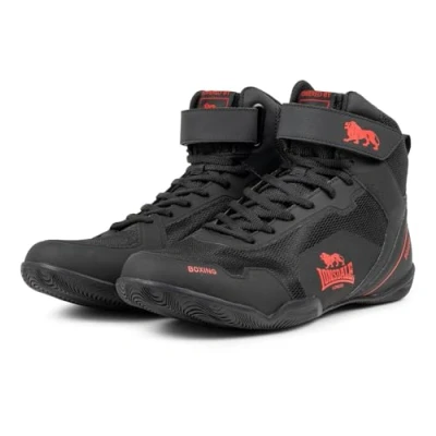 Imagen de Lonsdale Rufford, Zapatillas de Boxe Unisex Adulto, Rojo y Blanco, 44 EU