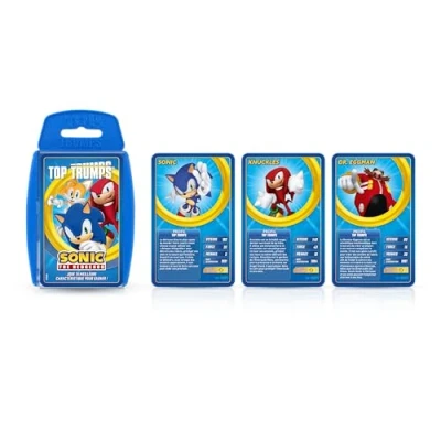 Imagen de WINNING MOVES Top Trumps Sonic Juego de Mesa Cartas Batalla 2 a 6 Jugadores Versión Francesa
