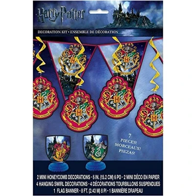Imagen de Unique Party 59081 Kit de Decoración Harry Potter Conjunto 7, Multicolor, Talla Única