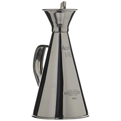Imagen de Cuydesa Aceitera Cocina Anti Goteo, Acero Inoxidable, 1/4 litro