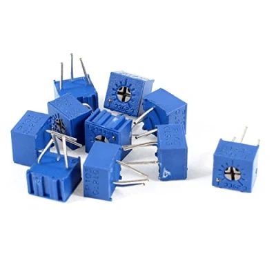 Imagen de sourcing map a14062700ux0411 potenciómetro de 10 K ohmios 3362P 103 Trim Pot Variable Resistor (10 Unidades)
