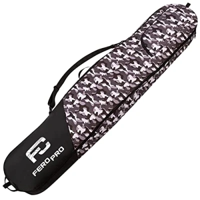 Imagen de Ferocity Premium Funda para Tabla de Snowboard Cargo Board Protection Bag Bagpack 170 cm Bolsa con Bolsillo Cremallera y Correa el Hombro Moro [051]