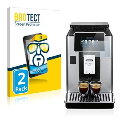 Imagen de BROTECT Protector Pantalla para DeLonghi PrimaDonna Soul ECAM610.74.MB Transparente (2 Unidades) Anti Huellas
