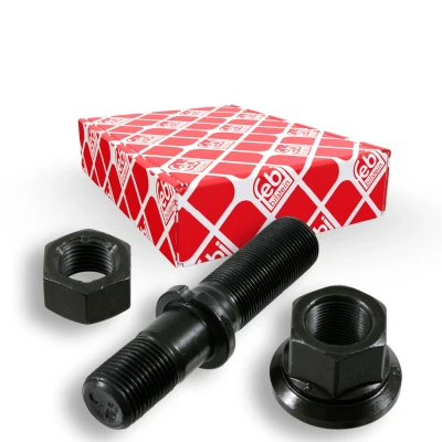 Imagen de FEBI BILSTEIN 05209 Perno de rueda M22 x 1,5, 2 112 10.9 con tuerca para placa presión, contratuerca fosfatada