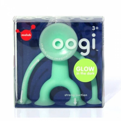 Imagen de Moluk 43210 Carácter Extensible en Goma de Silicona con Ventosas, Multicolor, Color Brilla la Oscuridad