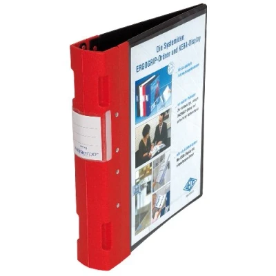 Imagen de Wedo 05818002 Archivador plástico con cierre ergonómico A4 4 anillas 55 mm color rojo