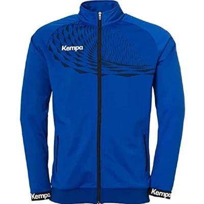 Imagen de Kempa Wave 26 Poly Jacket hombre niño Chaqueta deportiva de entrenamiento balonmano para sudadera ligera elástica con bolsillos cremallera