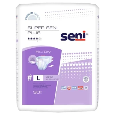 Imagen de Seni Super Plus Large Noche Pack de 30 Ropa Interior Protección para Incontinencia