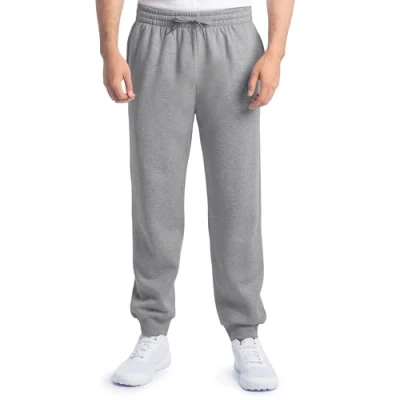 Imagen de Fruit of the Loom Eversoft Pantalones de chándal y Corredor Forro Polar Deportivos, Mezcla algodón Gris Jaspeado, M para Hombre
