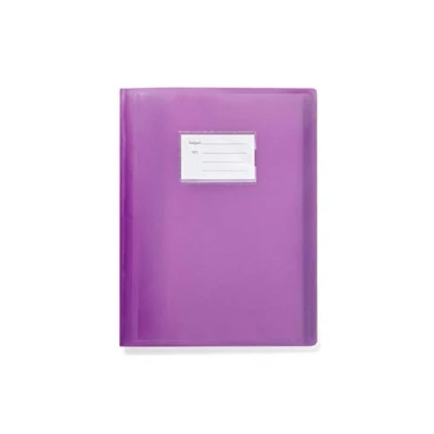 Imagen de Arpan Carpeta para libros A4, portafolio flexible, 104 bolsillos, 208 lados, color morado