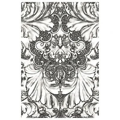 Imagen de Sizzix 3 D Texture Fades Carpeta en Relieve Damask de Tim Holtz, 665733, Multicolor, One Size