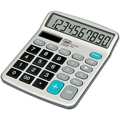 Imagen de Trevi EC 3770 Calculadora (Escritorio, Batería/Solar, Basic calculator, Gris)