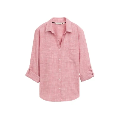 Imagen de TOM Tailor MIT Brusttaschen Camisa, Mujer, Talla: 38, Berry red