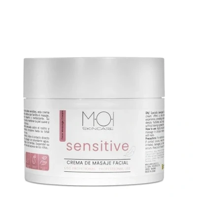 Imagen de Crema de masaje facial SENSITIVE especial pieles sensibles 200 ml MOI SKINCARE