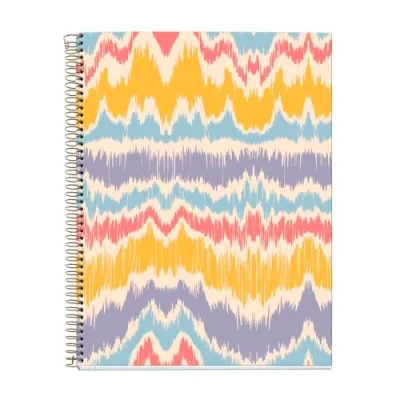 Imagen de Miquelrius Cuaderno A4 , Cuadrícula 5 x mm 120 Hojas de 70 g/m² 4 Franjas Color Espiral Colección Boho Chic Waves