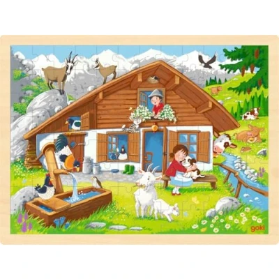 Imagen de GOKI Puzzle, En los Alpe No Aplica Madera, Multicolor, único (57381)