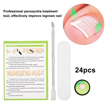 Imagen de Corrector pedicure clavo Etiqueta engomada profesional de la corrección del Uñas Paronychia Recupere Clipper manicura fijador Herramientas especiales pedicura Kit cuidado pie(#2)