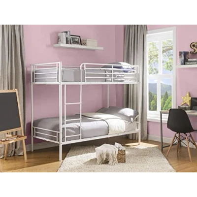 Imagen de Vente unique Cama superpuesta Duotis II, 2 x 90 190 cm, Color Blanco