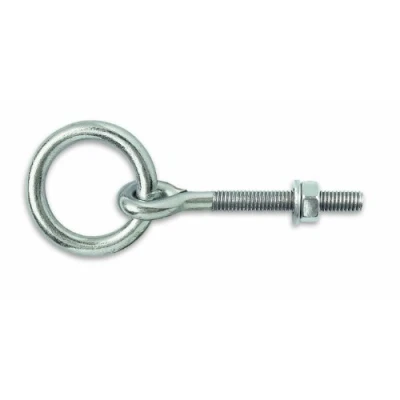 Imagen de Chapuis 440/10X80Z Anillo de caballeriza con tuerca Acero galvanizado M10 Diámetro interior 50 mm Largo 80